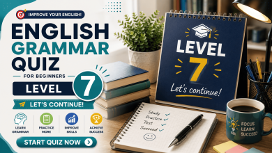 English Grammar Quiz for Beginners – Level 7 | 60 Questions